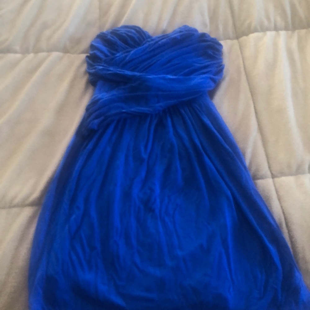 Express Sweetheart Strapless Ruched Dress. XS